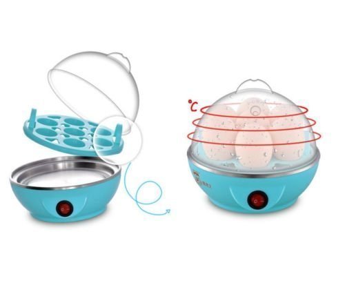 Egg Boiler Electric Automatic Off 7 Egg Poacher for Steaming, Cooking,  Boiling and Frying